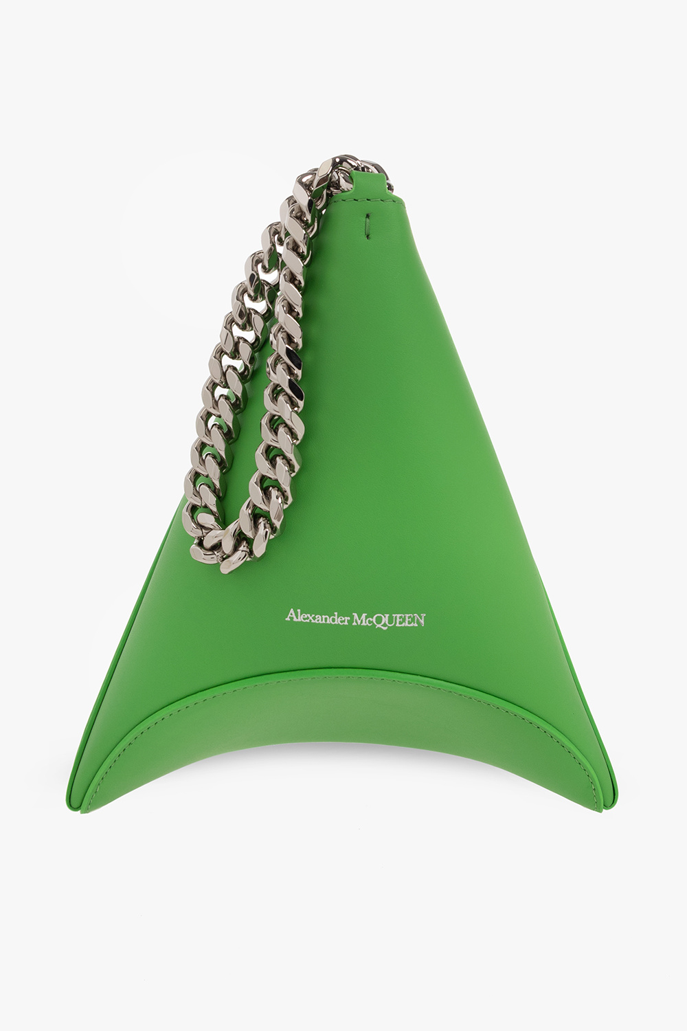 Green 'The Curve Pouch' handbag Alexander McQueen